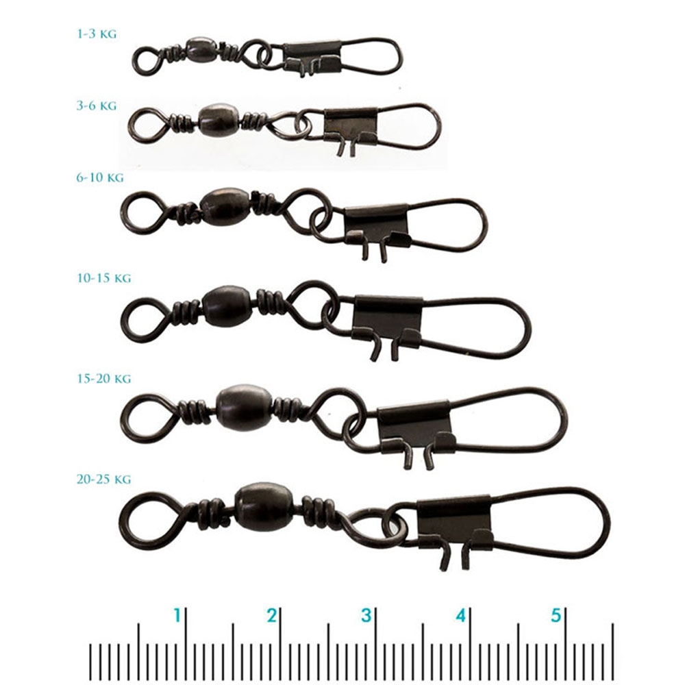 VMC Barrel Swivels with Interlock Snap