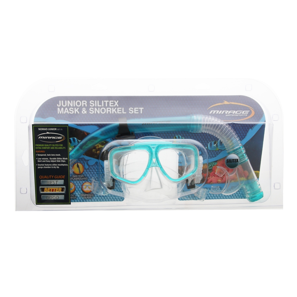 Mirage Nomad Junior Mask and Snorkel Set Green