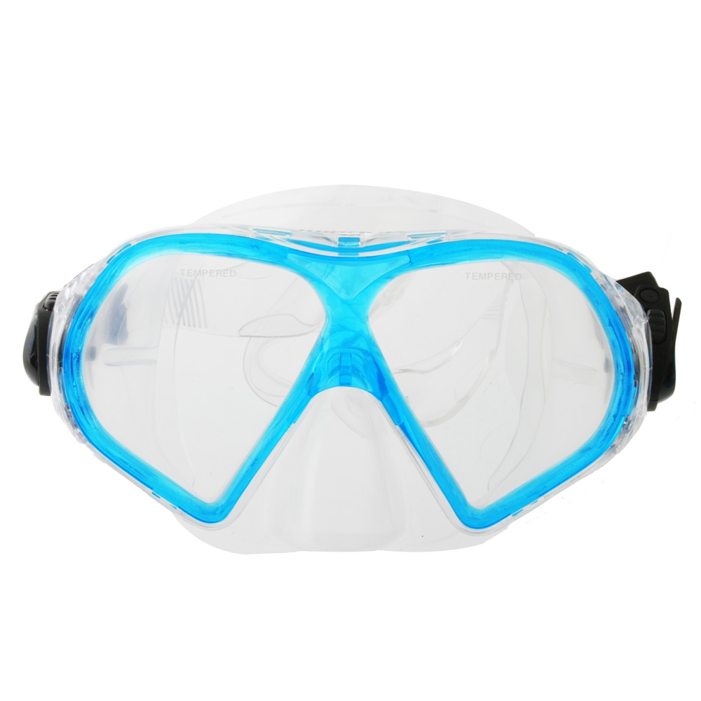 Mirage Tropic Adult Dive Mask and Snorkel Set Blue