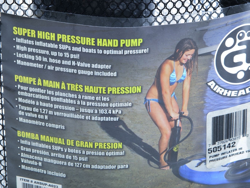 Airhead Super High Pressure SUP/Kayak Manual Air Pump