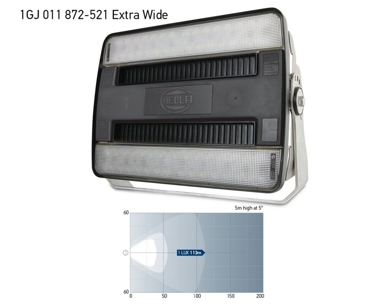 Hella Marine HypaLUME Heavy Duty LED Flood Light 24/48VDC Wide Spread