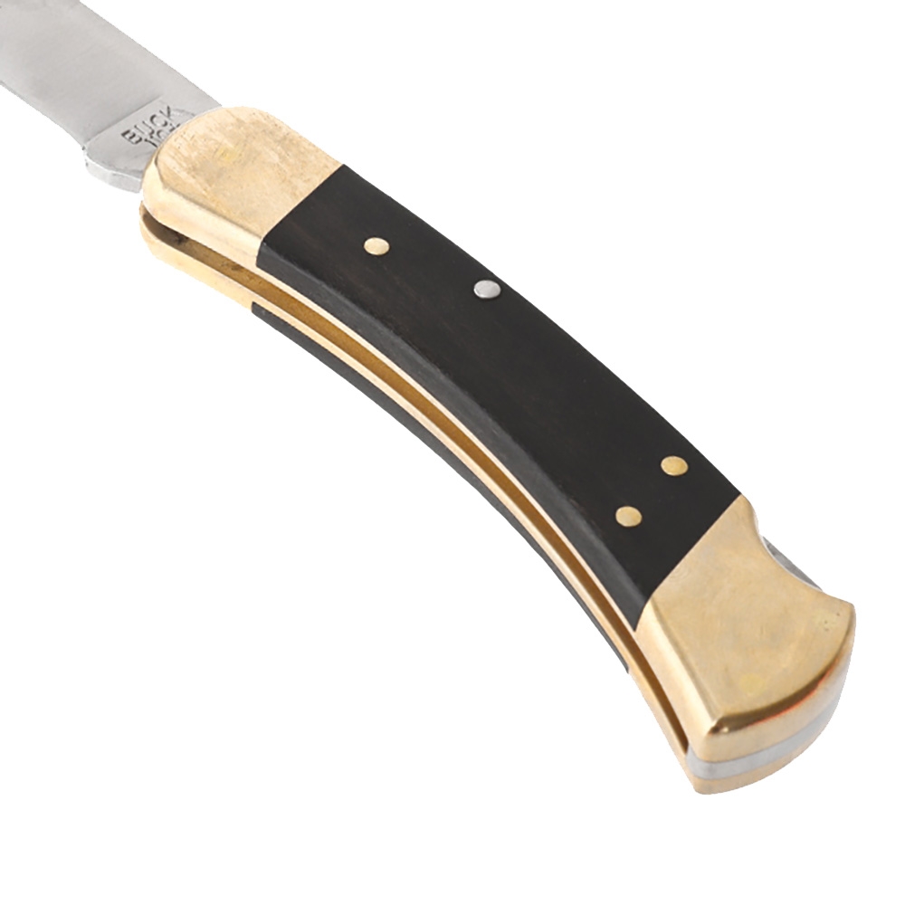 Buck Knives 110 Folding Hunter Knife with Sheath 9.5cm