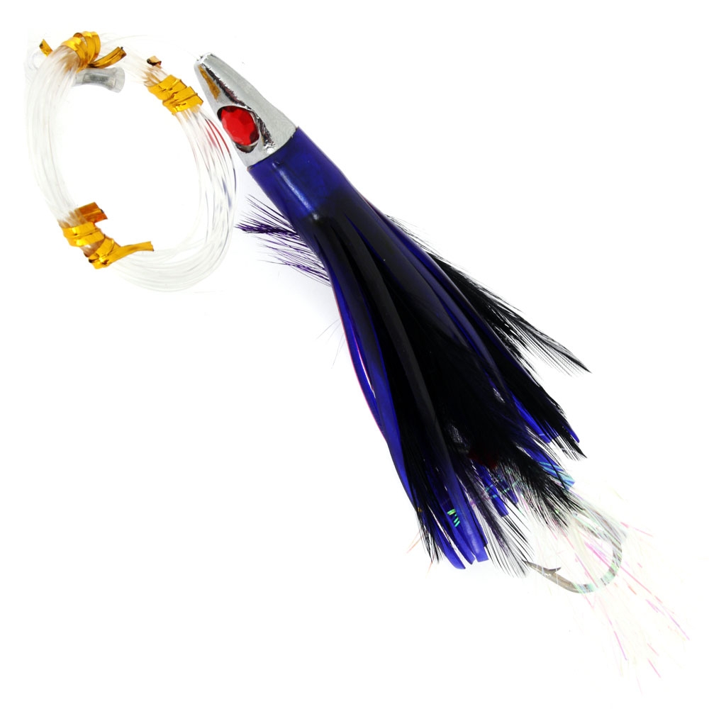 Kilwell Pacific Teaser Lure 150mm Rigged Black/Purple