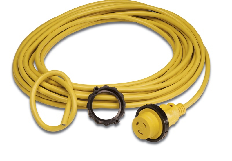 50 ft 16A 230V 12/3 Cable Cordset with LED Light
