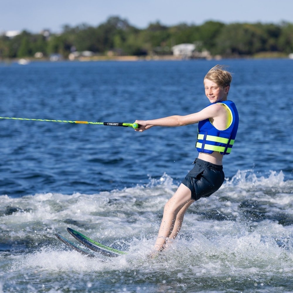 O'Brien Celebrity Combo Water Ski with Junior X7 and RT Green 147cm
