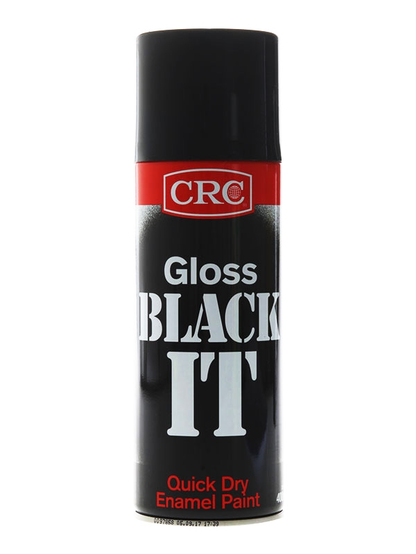 CRC Black It Quick Dry Enamel Spray Paint 400ml Gloss