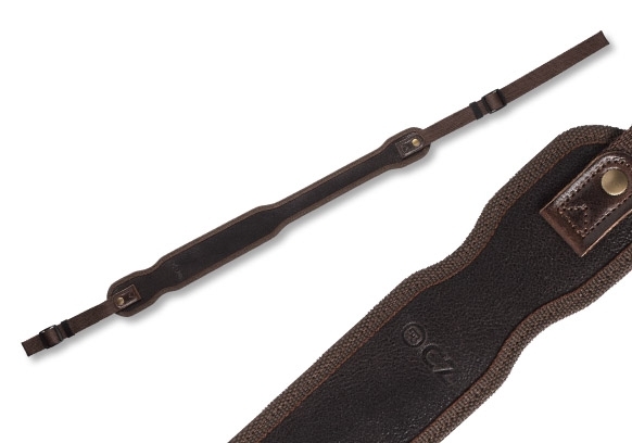 CZ Rifle Sling Leather/Rubber Dark