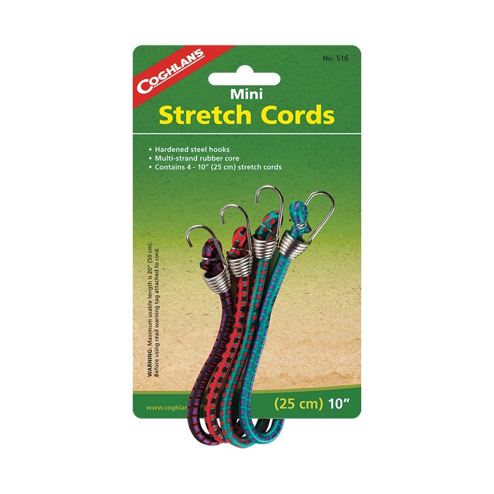 Coghlan's Mini Bungee Cords 25.4cm Qty 4