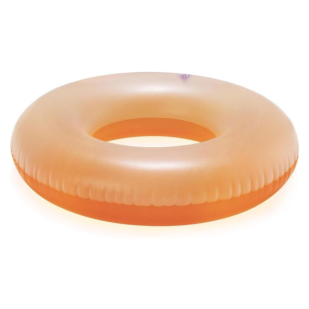 Bestway Frosted Neon Inflatable Swim Ring 76cm Fog Orange