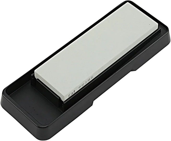 KAI AP-0303 Knife Sharpening Whetstone Medium Grit #1000 with Base