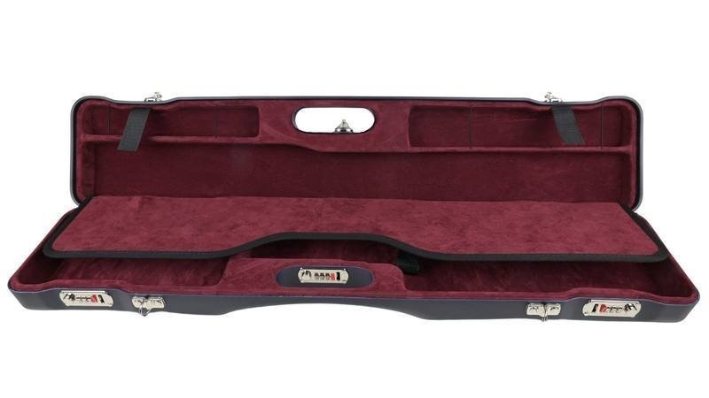 Negrini Ultra-Compact U/O Luxury Shotgun Case 32in Blue