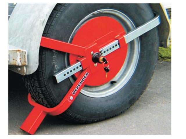 Trojan Defender Wheel Clamp Suits Tyre Width 165-195mm