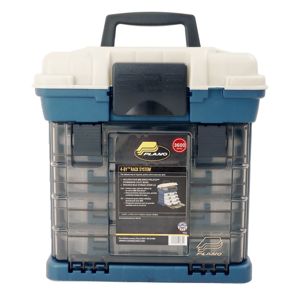Plano StowAway Rack Tackle Box System with 4 ProLatch Utility Boxes