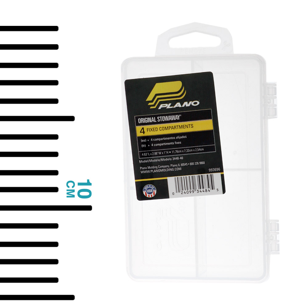 Plano StowAway Pocket Lure Box Tackle Tray 4 Compartment 12x7cm