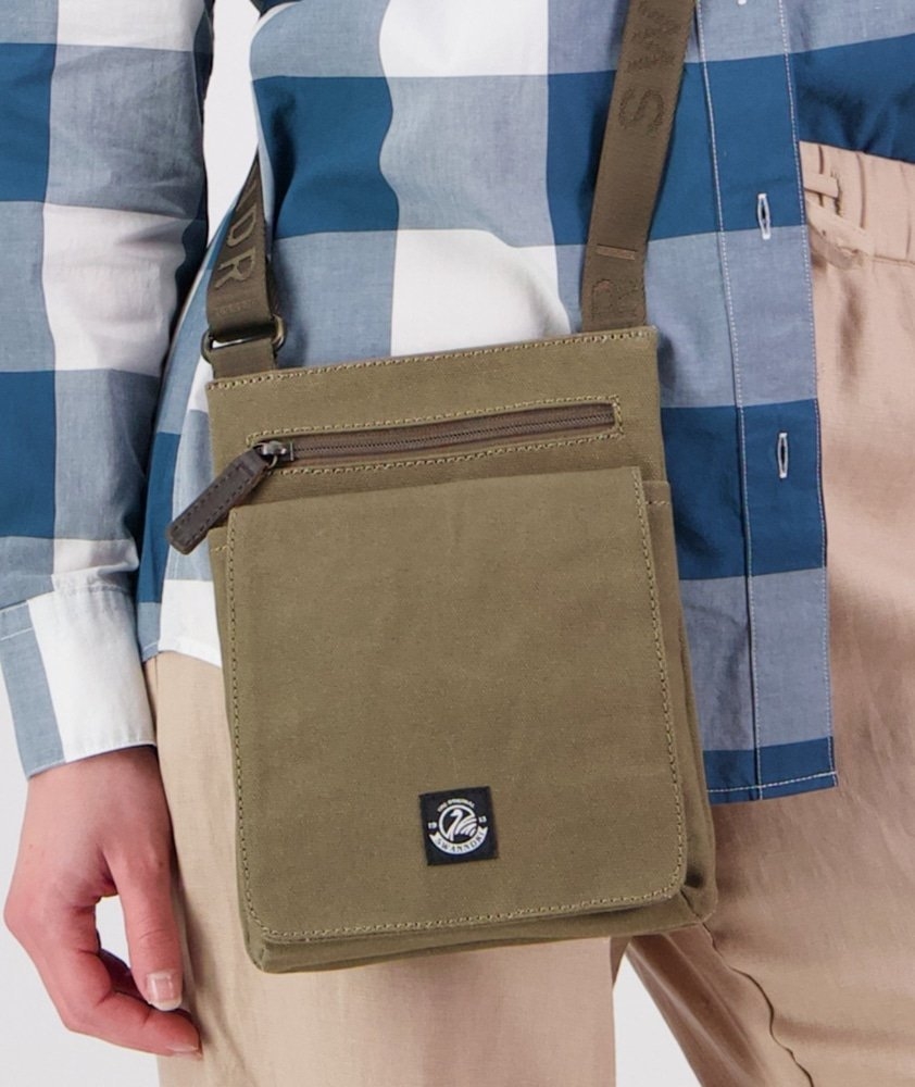 Swanndri New Market Cross Body Bag Taupe