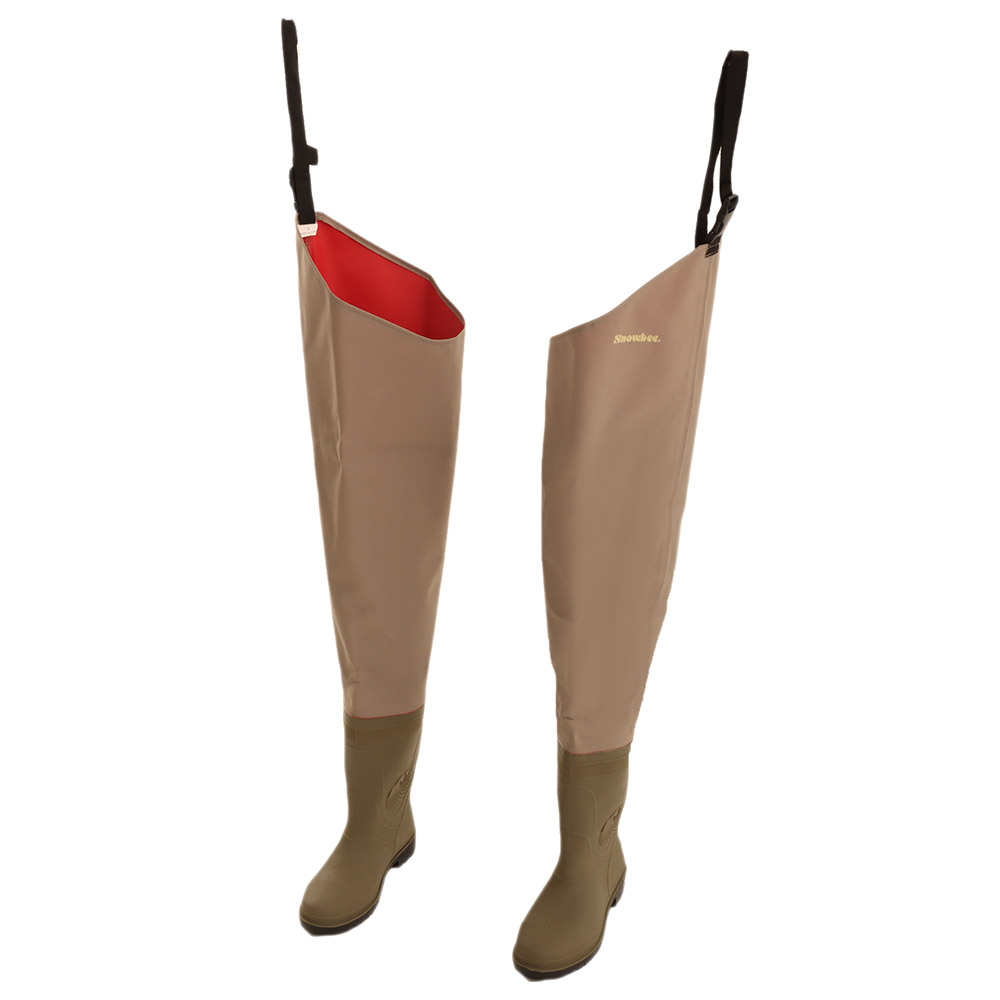 Snowbee 150D Nylon Coated Ripstop PVC Thigh Waders UK6/US7