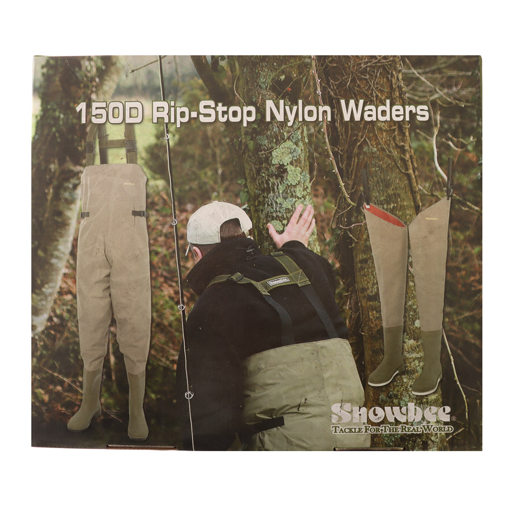 Snowbee 150D Nylon Coated Ripstop PVC Thigh Waders UK7/US8