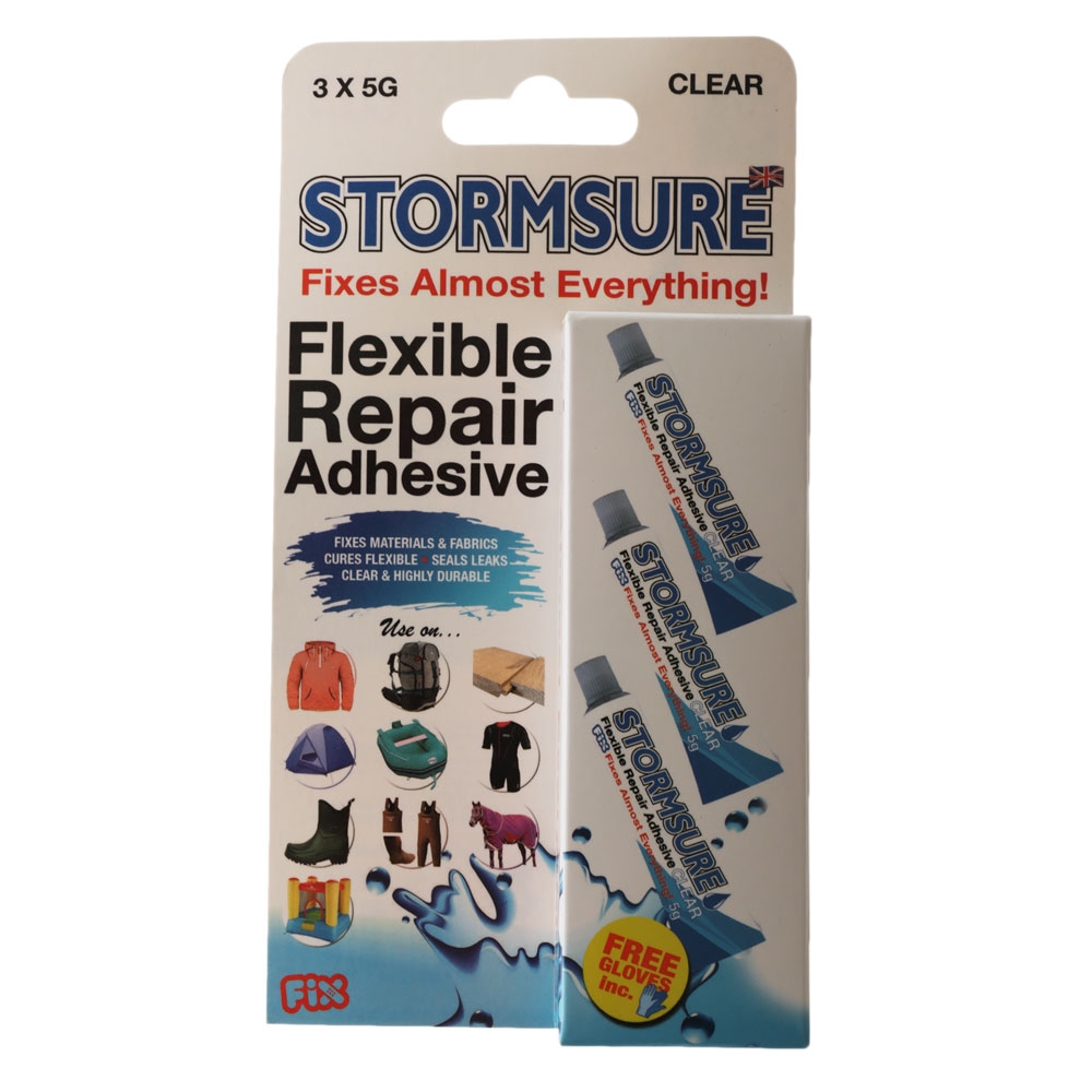 Stormsure Flexible  Drysuit / Wetsuit Repair Kit 5g Qty 3