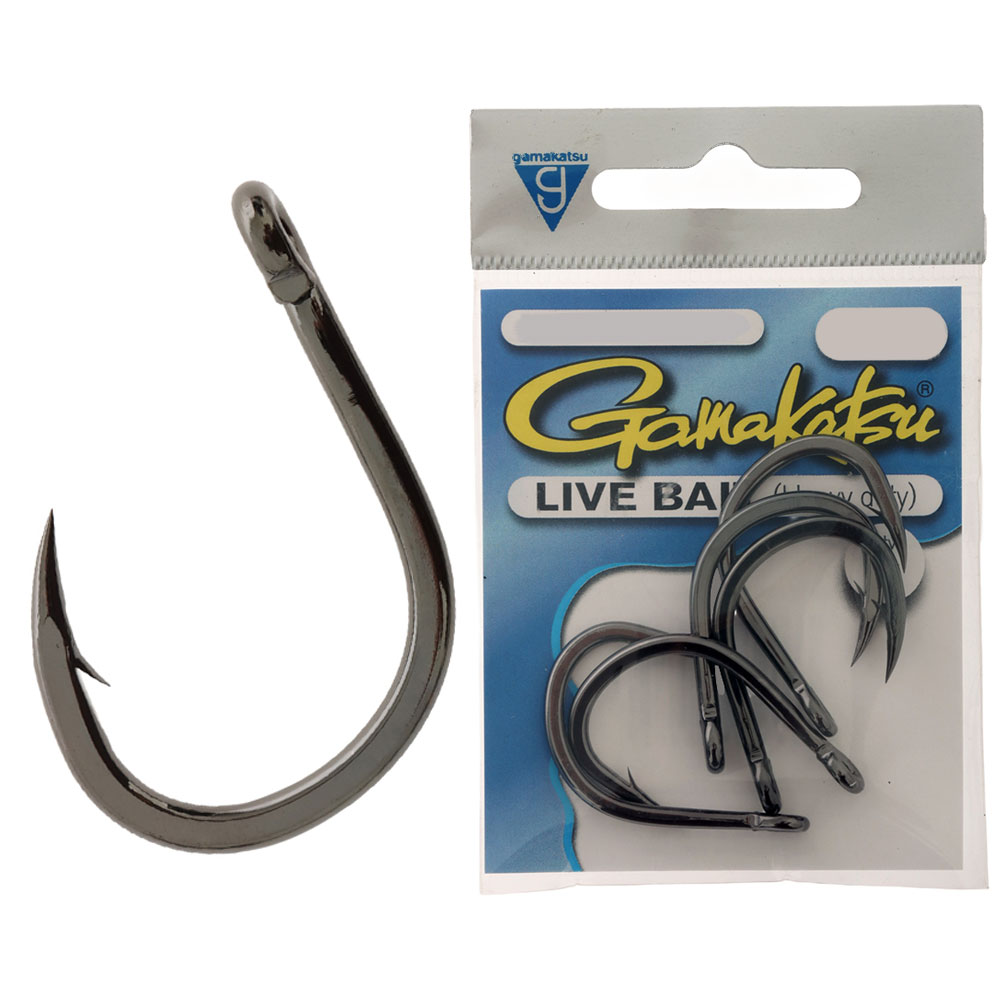 Gamakatsu HD Live Bait Hook 7/0 Qty 5