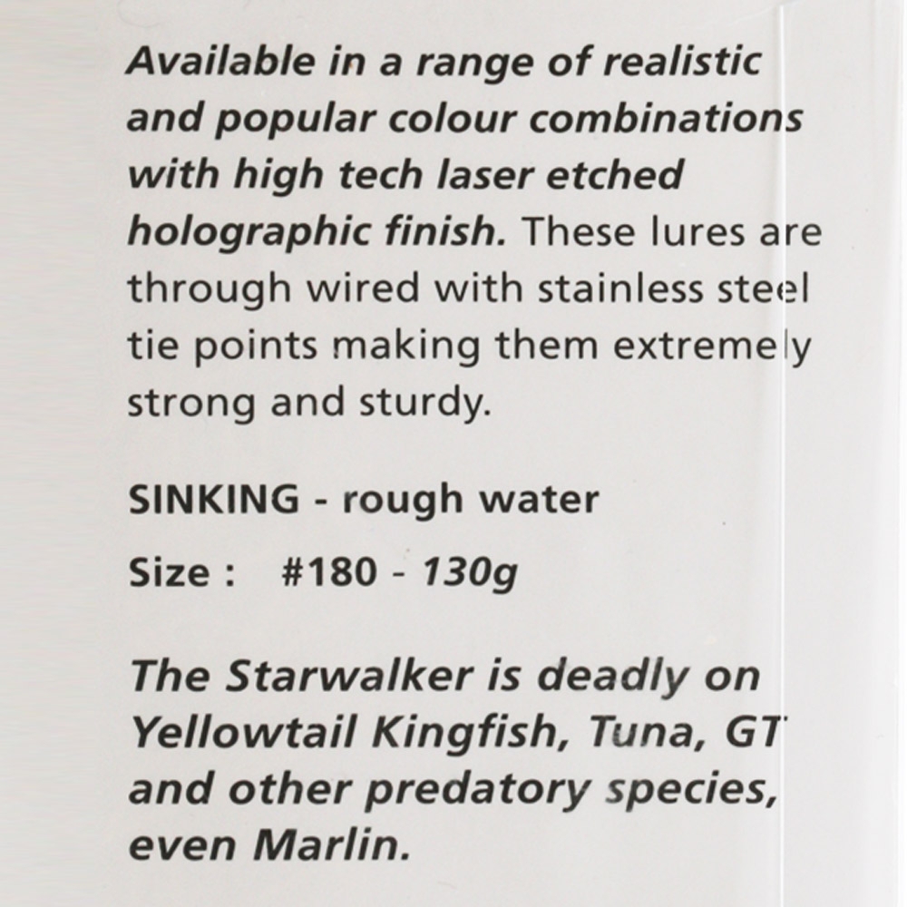 Jig Star Starwalker Sinking Stickbait 180mm 130g