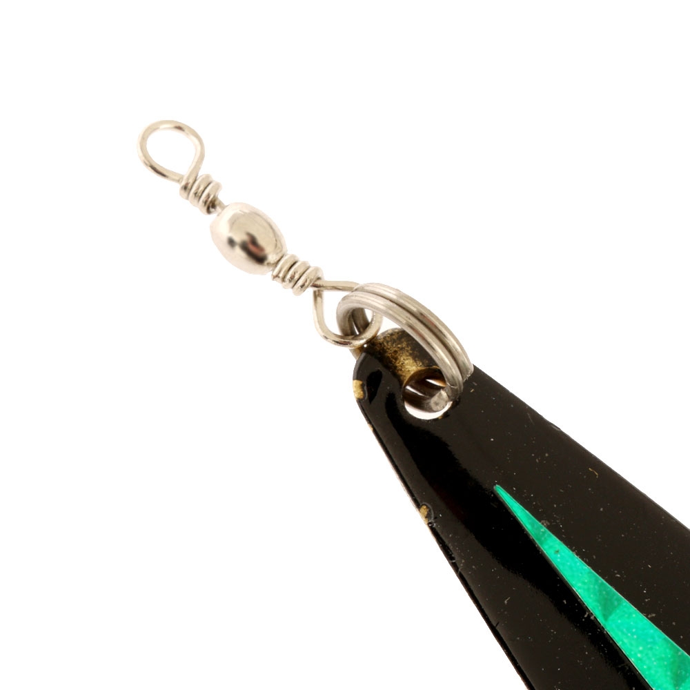 Fishfighter Toby Lure 20g Mounted Black Green Flash