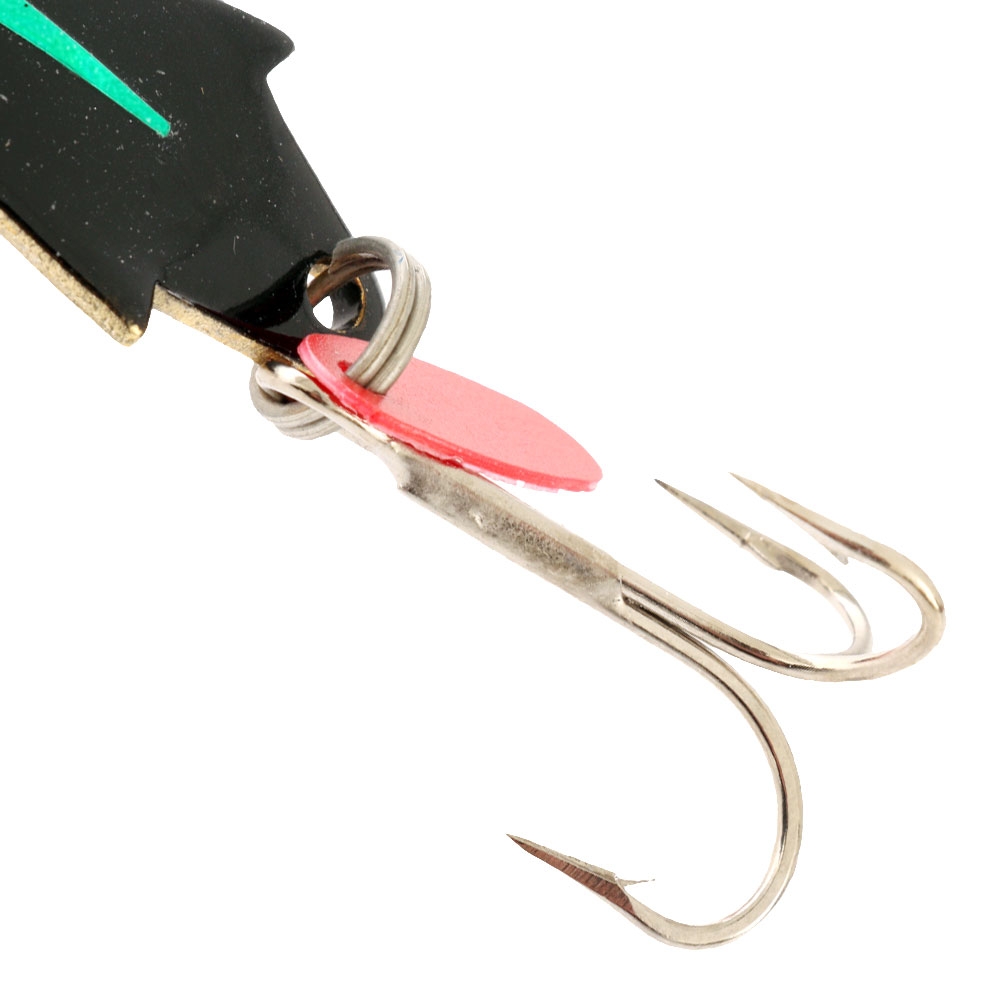 Fishfighter Toby Lure 20g Mounted Black Green Flash
