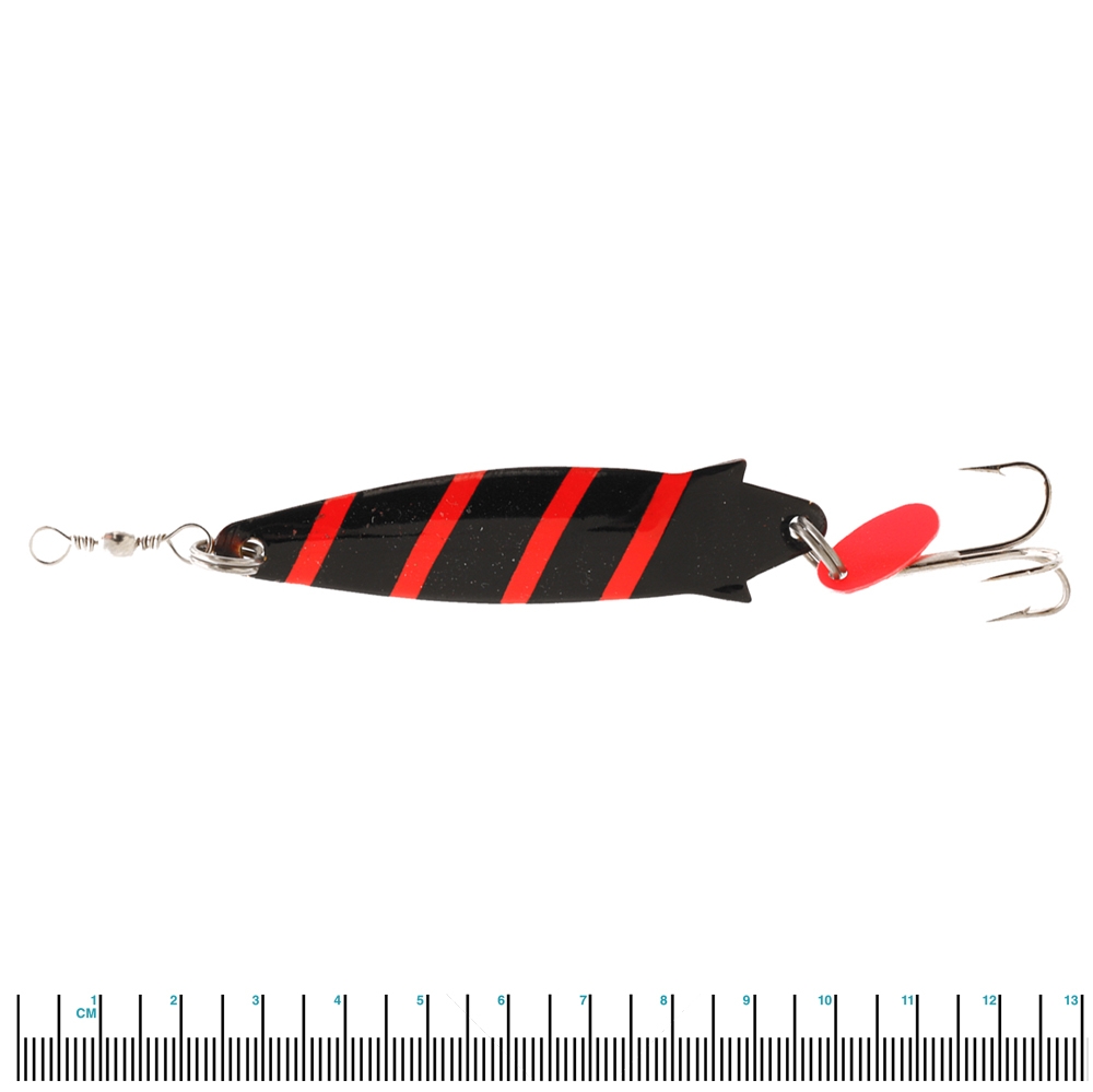 Fishfighter Toby Lure 20g Mounted Black/Red Zebra