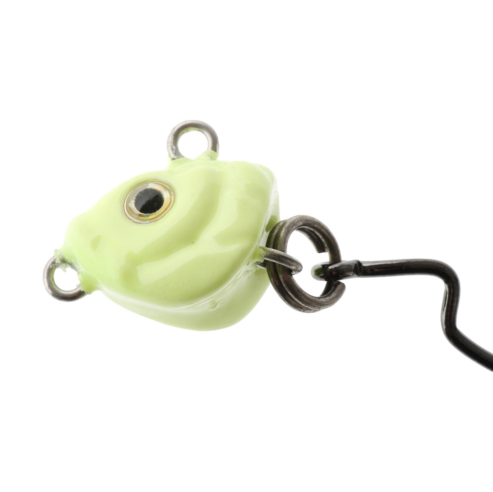 Jig Star Monster Swivel Jig Head Lumo Rigged