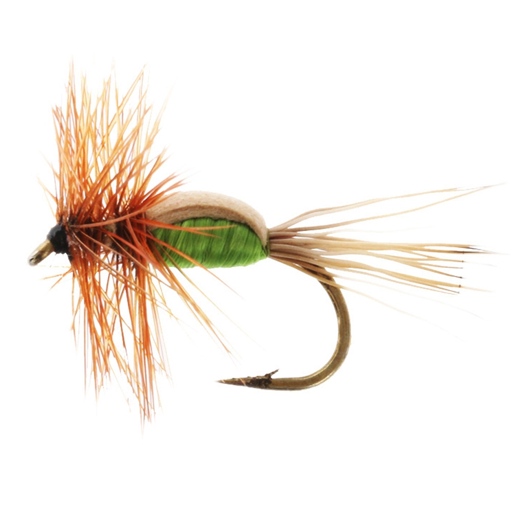 Fishfighter Foam Humpy Green Dry Fly Size 12
