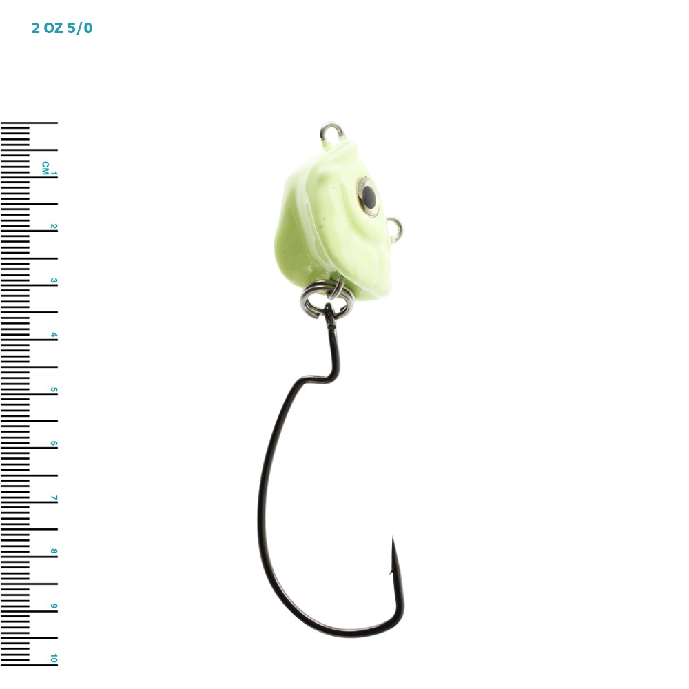 Jig Star Monster Swivel Jig Head Lumo Rigged