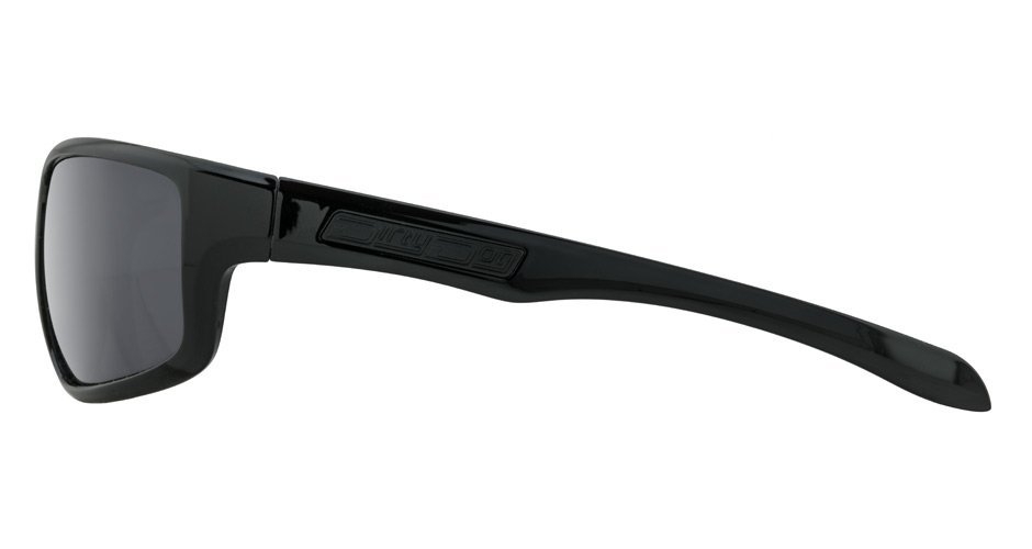 Dirty Dog Quantum Polarised Sunglasses Black Frame Grey Lens