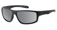 Dirty Dog Quantum Polarised Sunglasses Satin Black Frame Grey/Silver Mirror Lens Thumbnail Dirty Dog Quantum Polarised Sunglasses Satin Black Frame Grey/Silver Mirror Lens