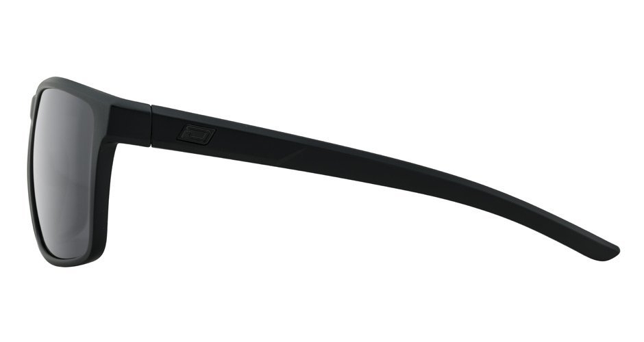 Dirty Dog Vader Polarised Sunglasses Satin Black Frame Grey Lens