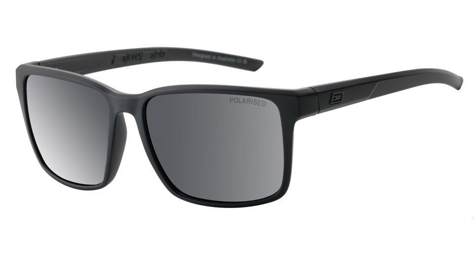 Dirty Dog Vader Polarised Sunglasses Satin Black Frame Grey Lens