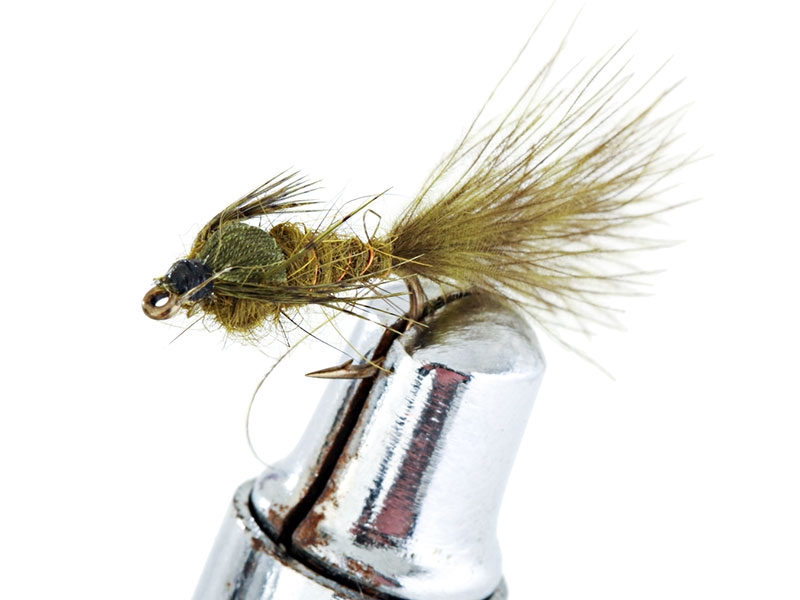 Fishfighter Damsel Fly Olive Size 12 Unweighted Nymph