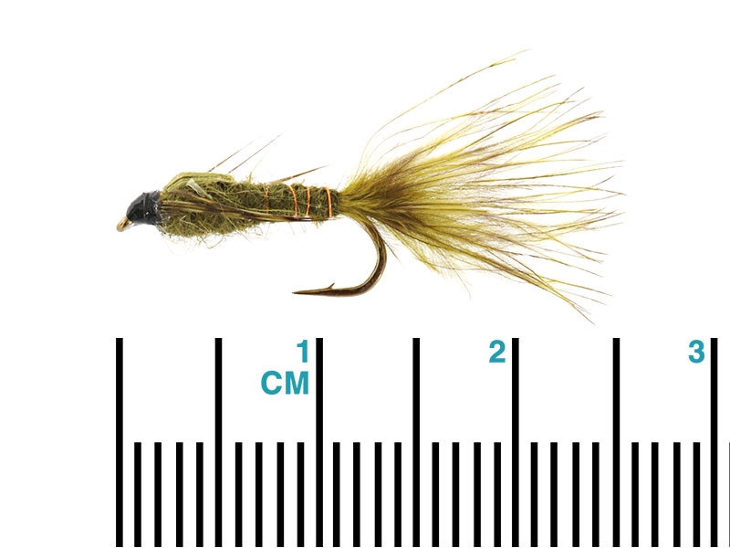 Fishfighter Damsel Fly Olive Size 14 Unweighted Nymph