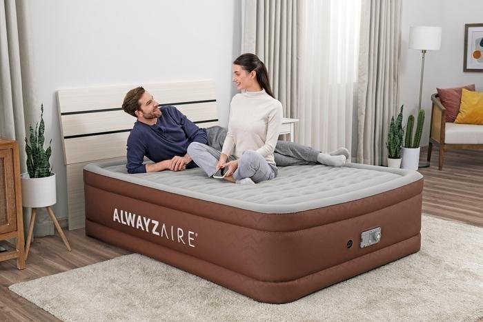 Bestway AlwayzAire Fortech Queen Airbed with Comfort Choice+ Dual Pump 