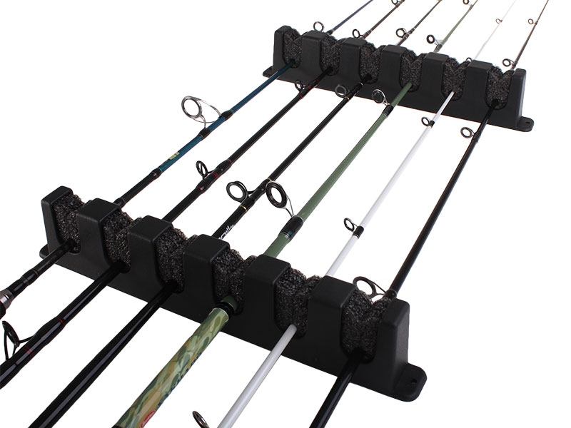 Horizontal Wall Mount 6 Rod Rack