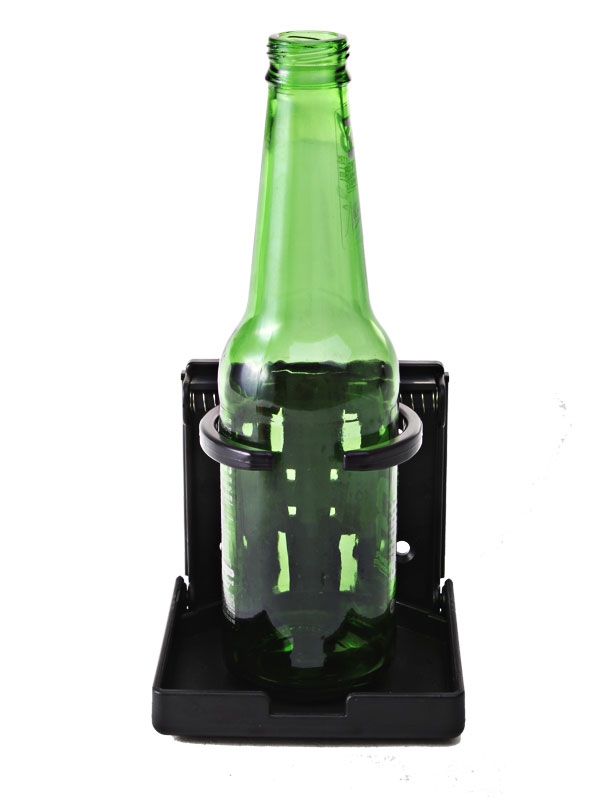 Adjustable Folding Drink Holder Black