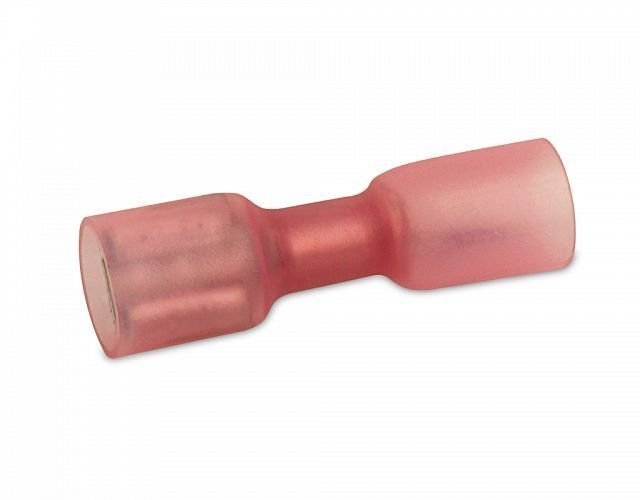 Hella Marine Heat Shrink Crimp Terminal Push-On Female 6.3mm Red Qty 10
