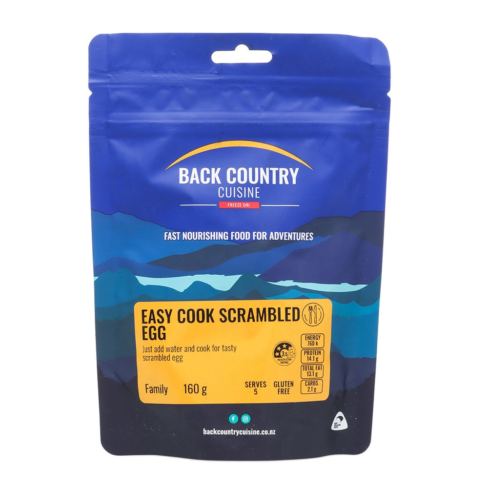 Back Country Cuisine Easy Cook Scrambled Egg 160g 5 Serve