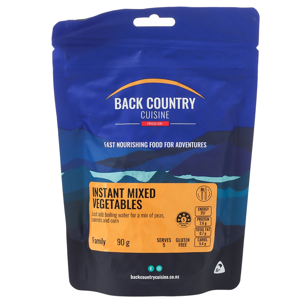 Back Country Cuisine Instant Mixed Vegetables 90g 5 Serve