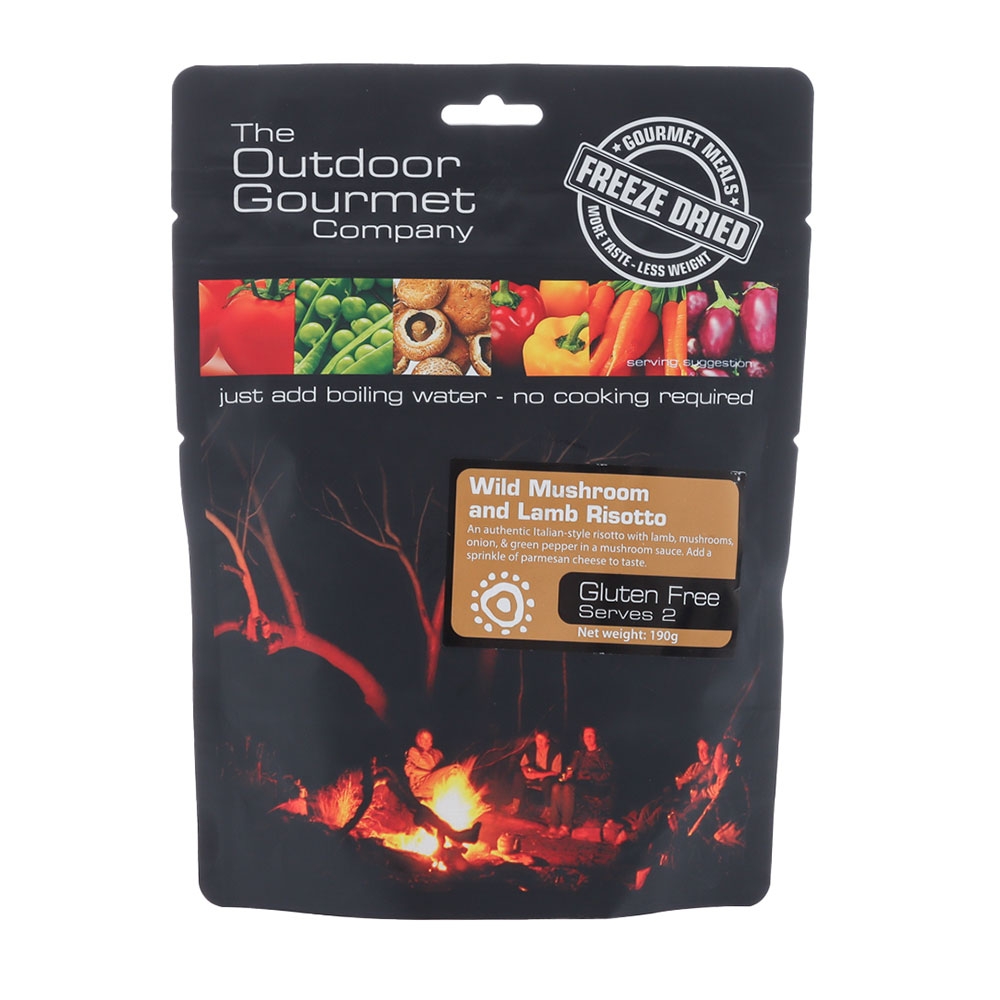 The Outdoor Gourmet Company Wild Mushrooms and Lamb Risotto 190g