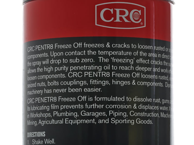 CRC Penetr8 Freeze Off Lubricant Aerosol 400ml