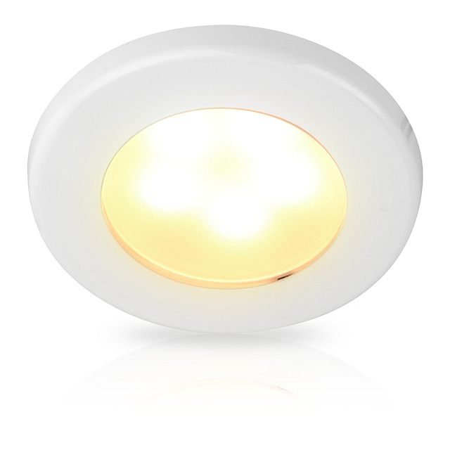 Hella Marine EuroLED 75 Downight Warm White/Red/316 Stainless Steel Rim Screw Mount