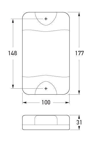 Hella Marine DuraLED Rear Direction Indicator Lamp Vertical Mount with HCS Technology