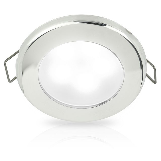 Hella Marine EuroLED 75 Downlight with Spring Clip White/Red/White Plastic Rim 12V DC