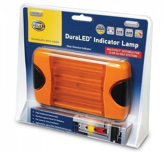 Hella Marine DuraLED Rear Direction Indicator Lamp Horizontal Mount with HCS Technology