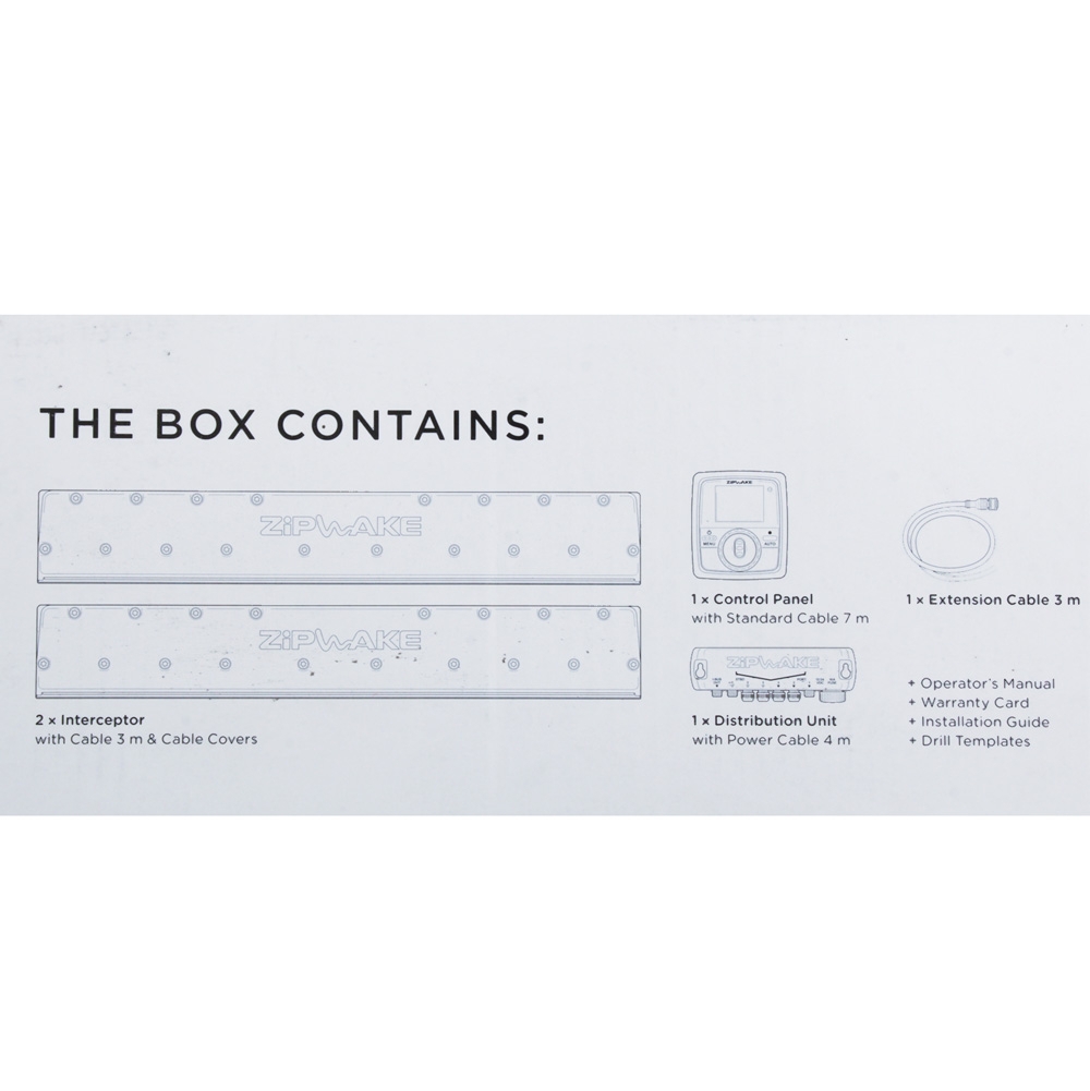 Zipwake KB750-S Automatic Trim Control Kit 750mm for 32-40ft Boats