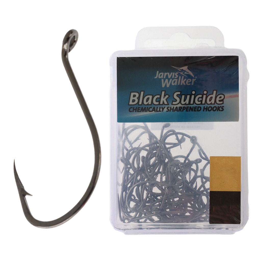 Jarvis Walker Black Suicide Hooks Bulk Pack 9/0 Qty 13